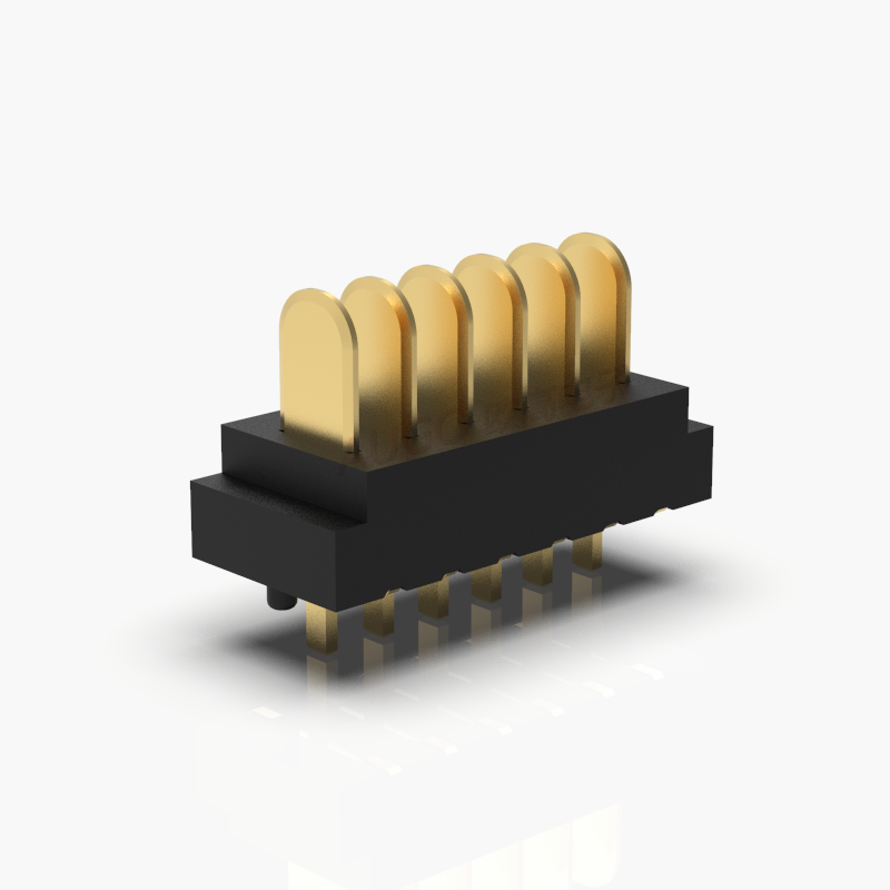 6P刀片连接器 1.5mm间距 镀金医疗连接器