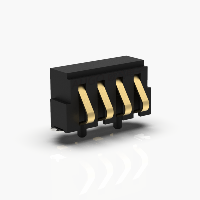 <b>2.0mm侧压弹片座 AUGO-BC-22 滑动弹片连接器 电子烟连接器</b>